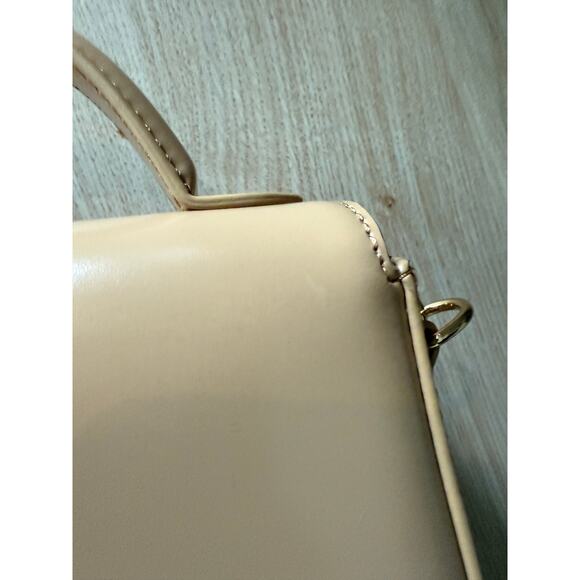 $178 New J Crew Leather Edie Top Handle Bag - Honey Brown - Picture 10 of 16